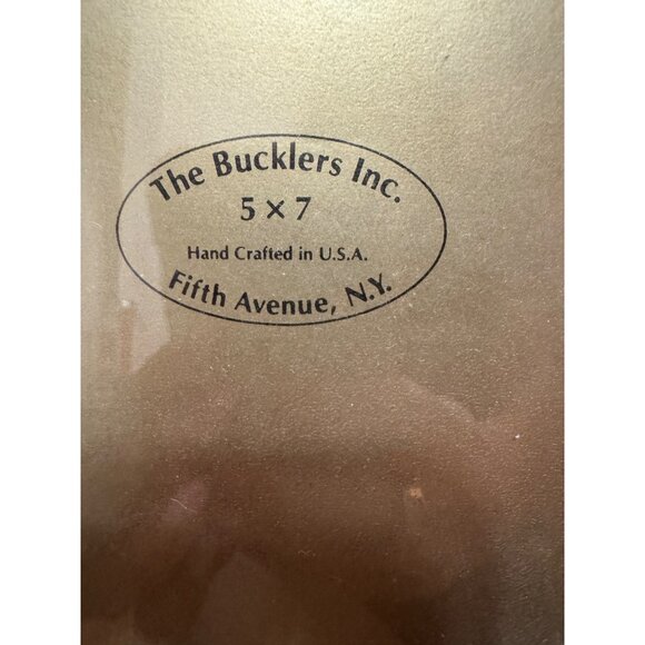 The Bucklers Inc. Hand-Crafted 5x7 Floral Gold Accent Photo Frame - Picture 2 of 6